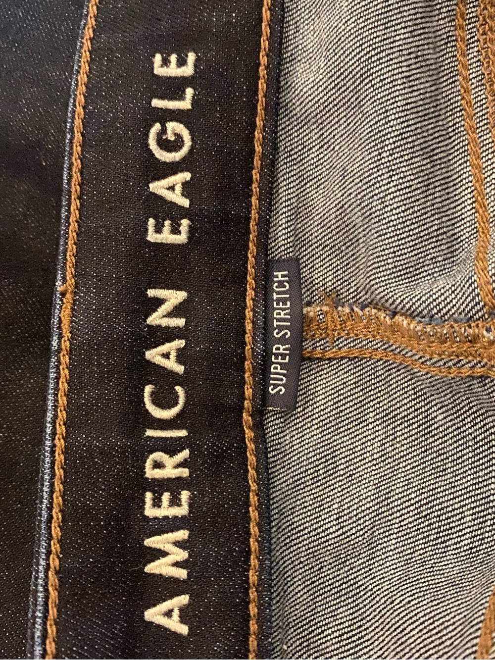 American Eagle Wide Leg Jeans 18 Long Super Stretch - Picture 4 of 7